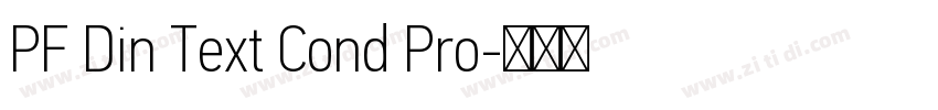 PF Din Text Cond Pro字体转换 PF Din Text Cond Pro字体转换